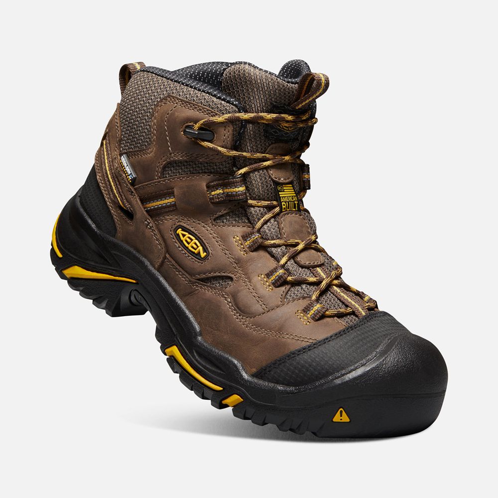 Botte de Travail Keen Homme Marron | Braddock Waterproof Mid (Steel Toe) | MAIWN-3274